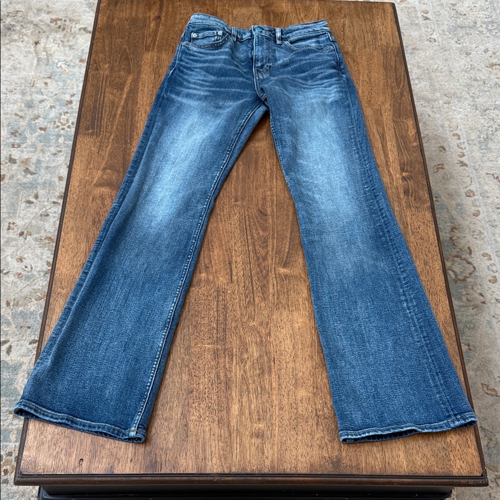 GANNI Blue Denim Flare Jeans